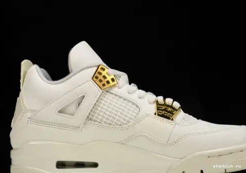Jordan Gold Metallic AQ9129-170 AQ9129-170 Retro 4 0506
